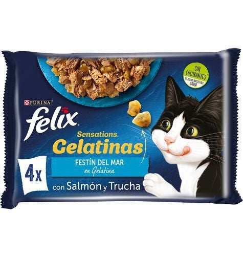 Felix Sensations – Sachets chat au poisson 4 x 85 g