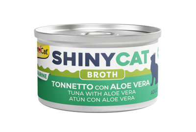 GimCat ShinyCat Broth – Bouillon chat thon et aloe vera – La Passion Canine Maroc