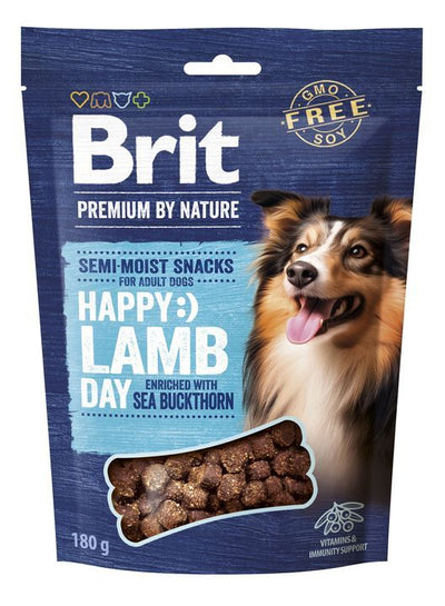 Brit Premium by Nature – Friandises chien semi-moelleuses agneau 180 g – La Passion Canine Maroc