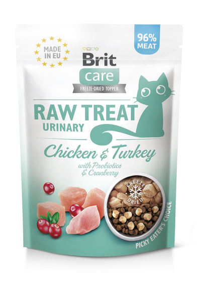 Brit Care - Raw Treat Chat Urinary ( Poulet & Dinde) - 40 g