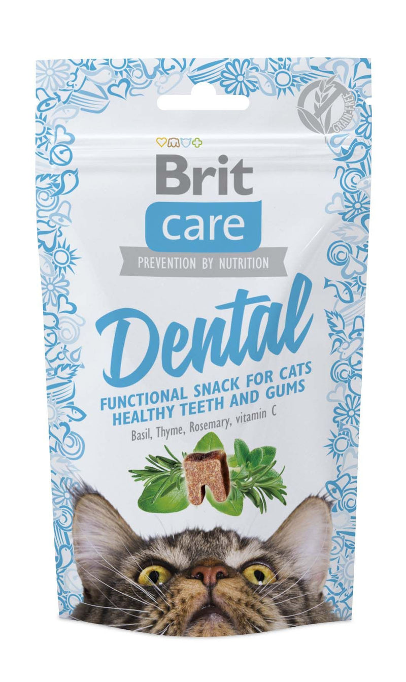 Brit Care Cat Snack Dental – Friandises dentaires pour chat 50 g
