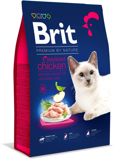 Brit Premium by Nature Sterilized – Croquettes chat stérilisé poulet 1,5 kg – La Passion Canine Maroc