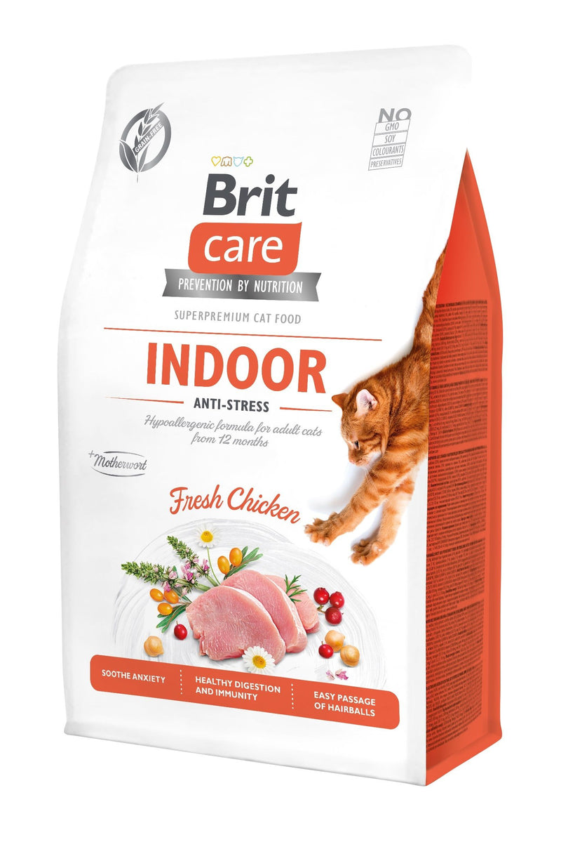 Brit Care Grain-Free Indoor Anti-Stress – Croquettes chat 2 kg