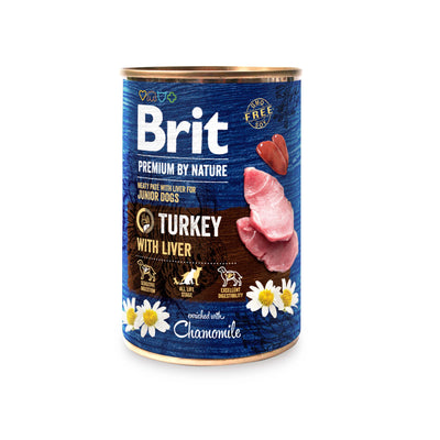 Brit Premium by Nature – Pâté chiot à la dinde 400 g – La Passion Canine Maroc