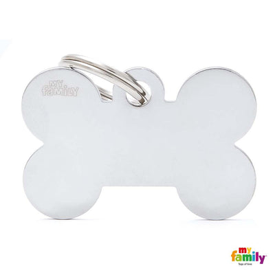Basic collection Big Bone in Chrome Plated Brass