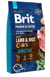 Brit Premium by Nature Sensitive – Croquettes chien à l'agneau 15 kg