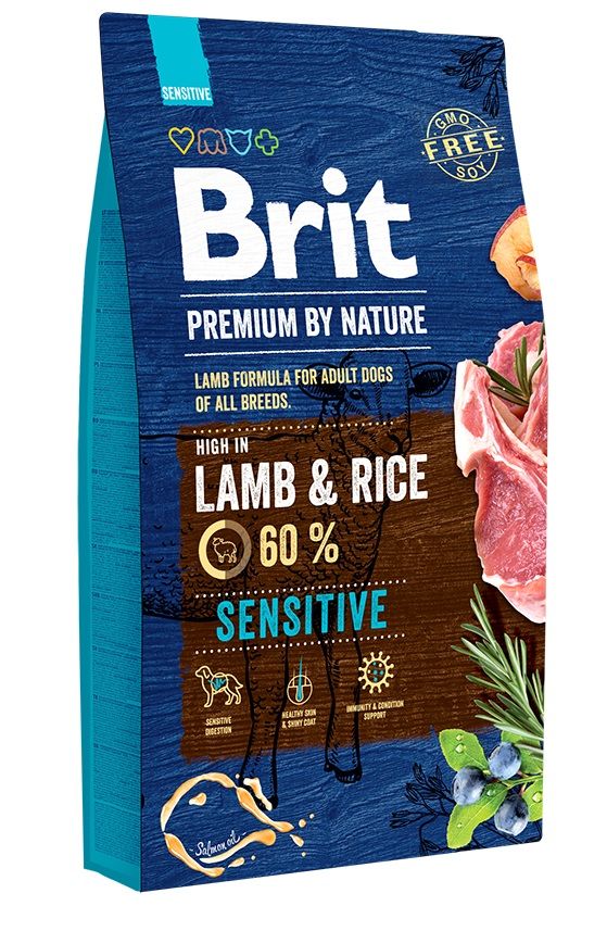 Brit Premium by Nature Sensitive – Croquettes chien à l'agneau 15 kg