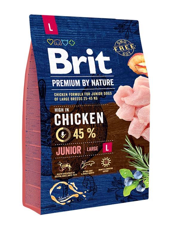 Brit Premium by Nature Junior – Croquettes chiot au poulet 15 kg