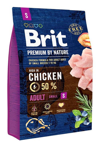 Brit Premium by Nature Adult – Croquettes chien au poulet 8 kg – La Passion Canine Maroc