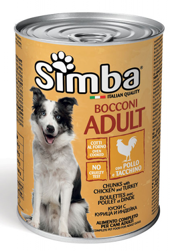Simba Dog – Bouchées au poulet et dinde, boîte pour chien 1,23 kg