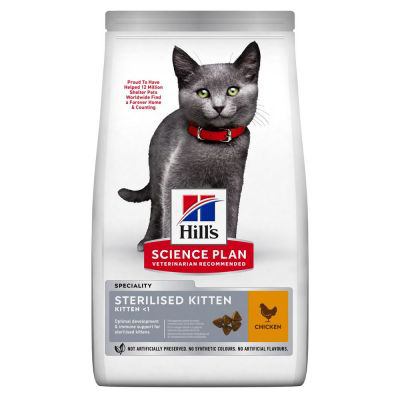 Hill's Science Plan Sterilised – Croquettes chat stérilisé poulet 1,5 kg