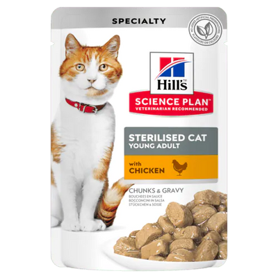 Hill's Science Plan Adult – Sachet pour chat au poulet 85 g – La Passion Canine Maroc