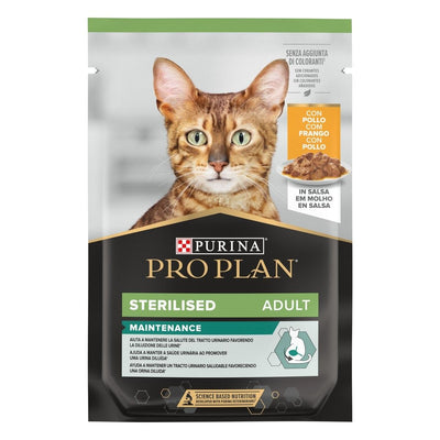 Purina Pro Plan Nutrisavour Sterilised – Sachet chat poulet 85 g – La Passion Canine Maroc