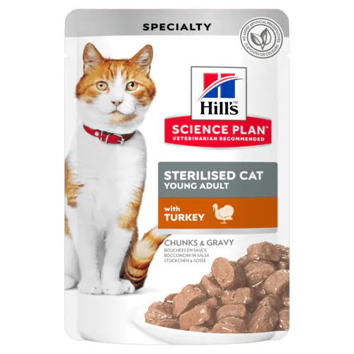Hill's Science Plan Adult – Sachet pour chat à la dinde 85 g