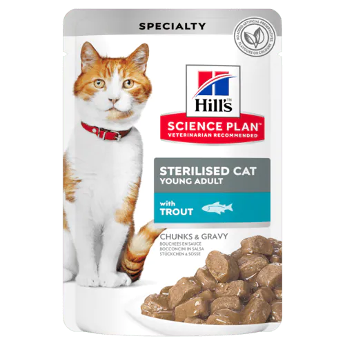 Hill's Science Plan Sterilised Cat – Pâtée chat stérilisé à la truite 85 g