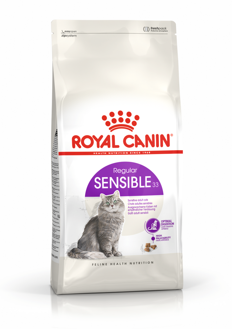 Royal Canin Sensible 33 – Croquettes chat digestion sensible 400 g
