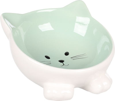 Flamingo Puzi – Bol chat céramique antidérapant vert 125 ml – La Passion Canine Maroc