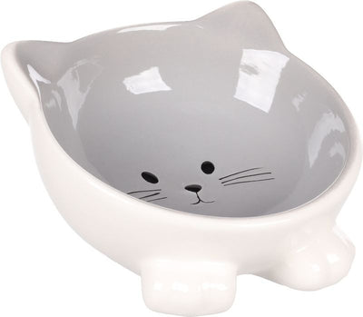 Flamingo Puzi – Bol céramique antidérapant pour chat gris 125 ml – La Passion Canine Maroc