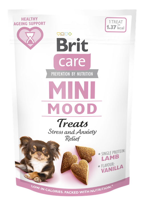 Brit Care Dog Mini Snack Mood – Friandises anti-stress petit chien 50 g