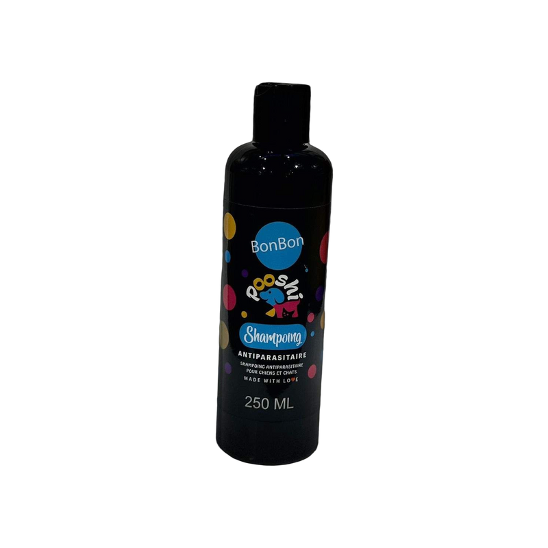 Pooshi – Shampoing antiparasitaire chien et chat 250 ml