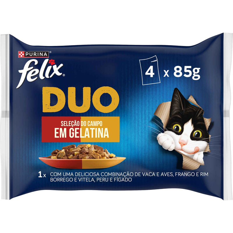 Felix Duo Fantastique – Sachets chat Festin de saveurs 4 x 85 g