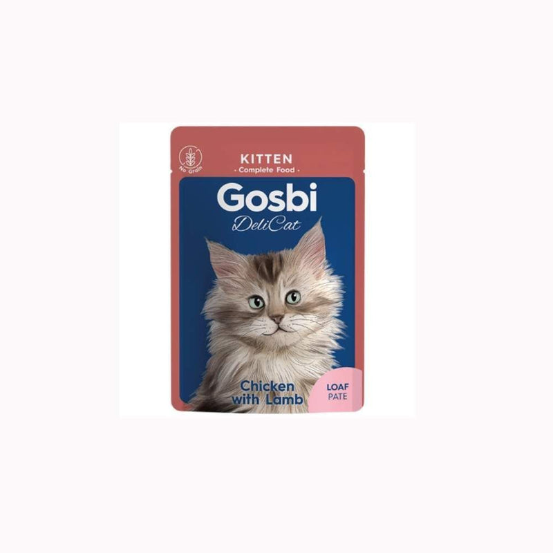 Gosbi DelicCat Kitten – Pâté pour chaton poulet et agneau 70 g