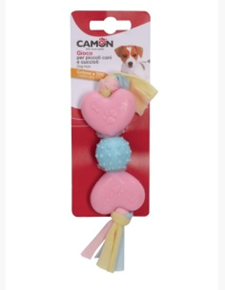 Jouet Os Gomme Boule, Coeur Et Corde
