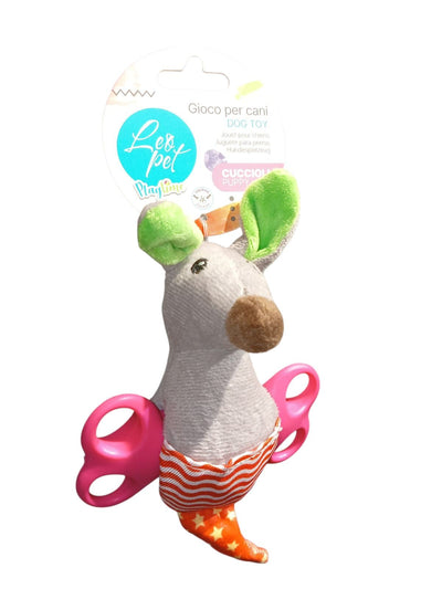 Leopet Kangourou en peluche avec Porte-Snack et anneaux en TPr 20x8 cm