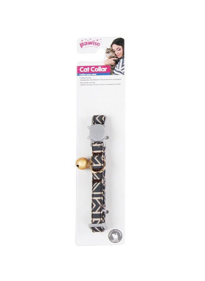 Pawise – Collier réglable pour chat noir avec clochette 30 cm – La Passion Canine Maroc