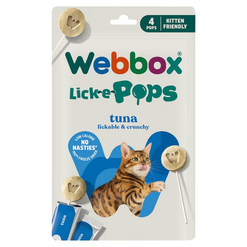 Webbox Lick-e-Pops – Friandise chat au thon x4
