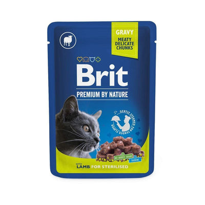 Brit Premium Sterilised – Pâtée chat stérilisé à l'agneau 100 g – La Passion Canine Maroc