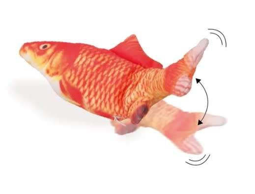 Flamingo Flounder – Poisson électronique pour chat orange