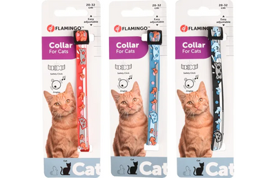 Flamingo Nanou – Collier pour chat coloris assortis – La Passion Canine Maroc