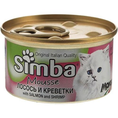 Monge Simba – Pâtée chat saumon et crevettes 85 g – La Passion Canine Maroc