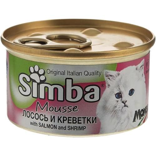 Monge Simba – Pâtée chat saumon et crevettes 85 g