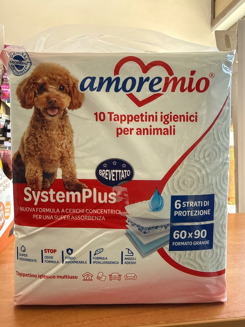 Amoremio – Tapis éducateurs absorbants chien 60x90 cm x10