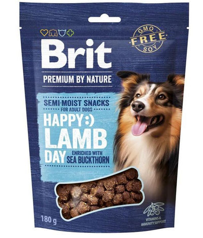 Brit Premium by Nature – Snacks semi-humides chien agneau argousier 180 g – La Passion Canine Maroc