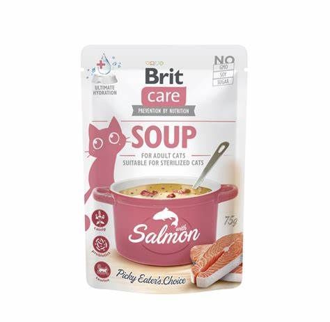 Brit Care Cat Soup – Soupe pour chat au saumon 75 g