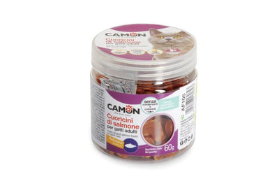 Camon – Petits cœurs au saumon pour chat 60 g – La Passion Canine Maroc