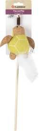 Jouet chat canne à pêche Lemmo avec tortue verte