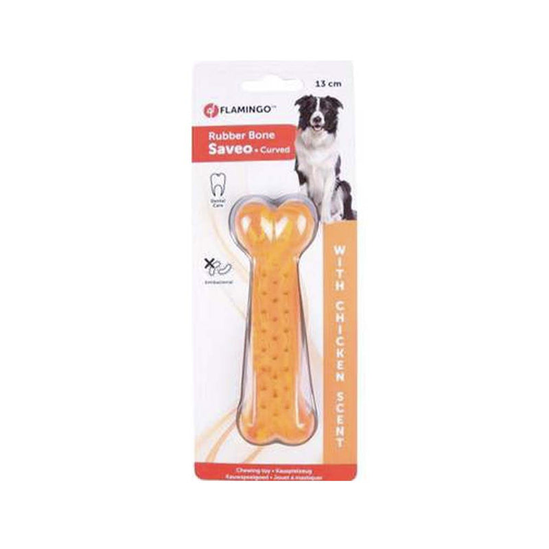 Caoutchouc Saveo Os Courbé Parfum Poulet 10,5cm