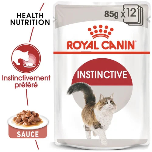 Royal Canin Instinctive – Pâtée chat adulte en sauce 85 g