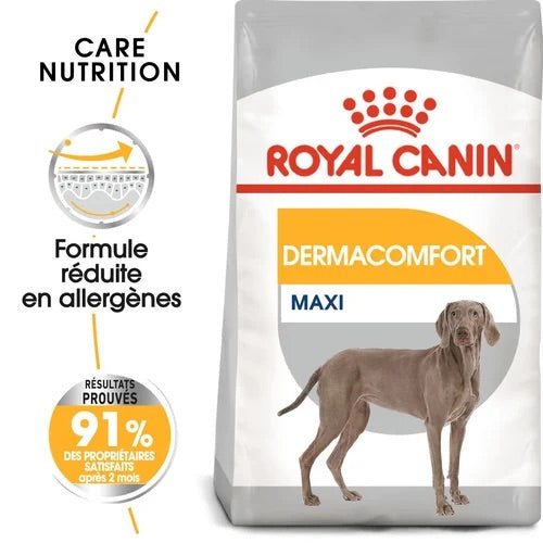 Royal Canin Maxi Dermacomfort – Croquettes chien peau sensible grande race 12 kg