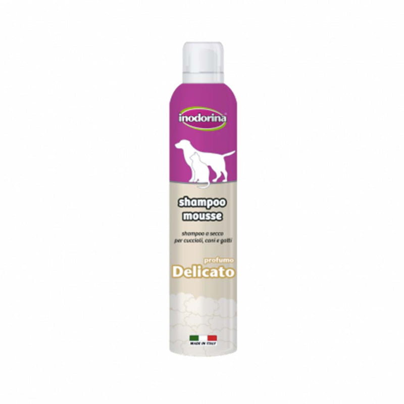 Inodorina Shampooing Mousse Pour Chat et Chien 300 ml PARFUM DÉLICAT