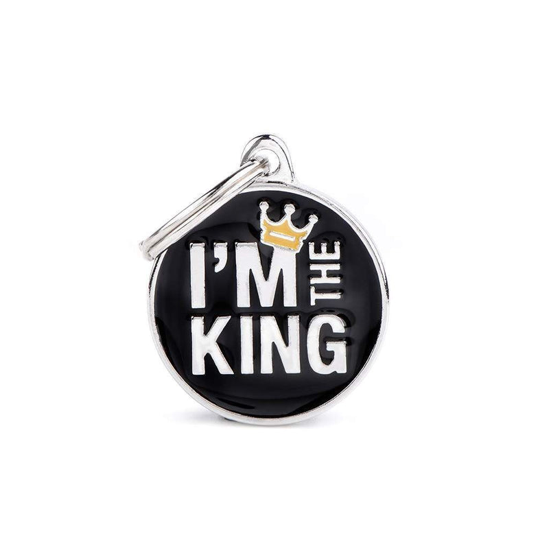Médaille « I'm The King » pour petit chien – Taille moyenne