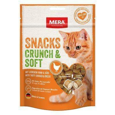 Mera Crunch & Soft – Friandises chat au poulet 200 g