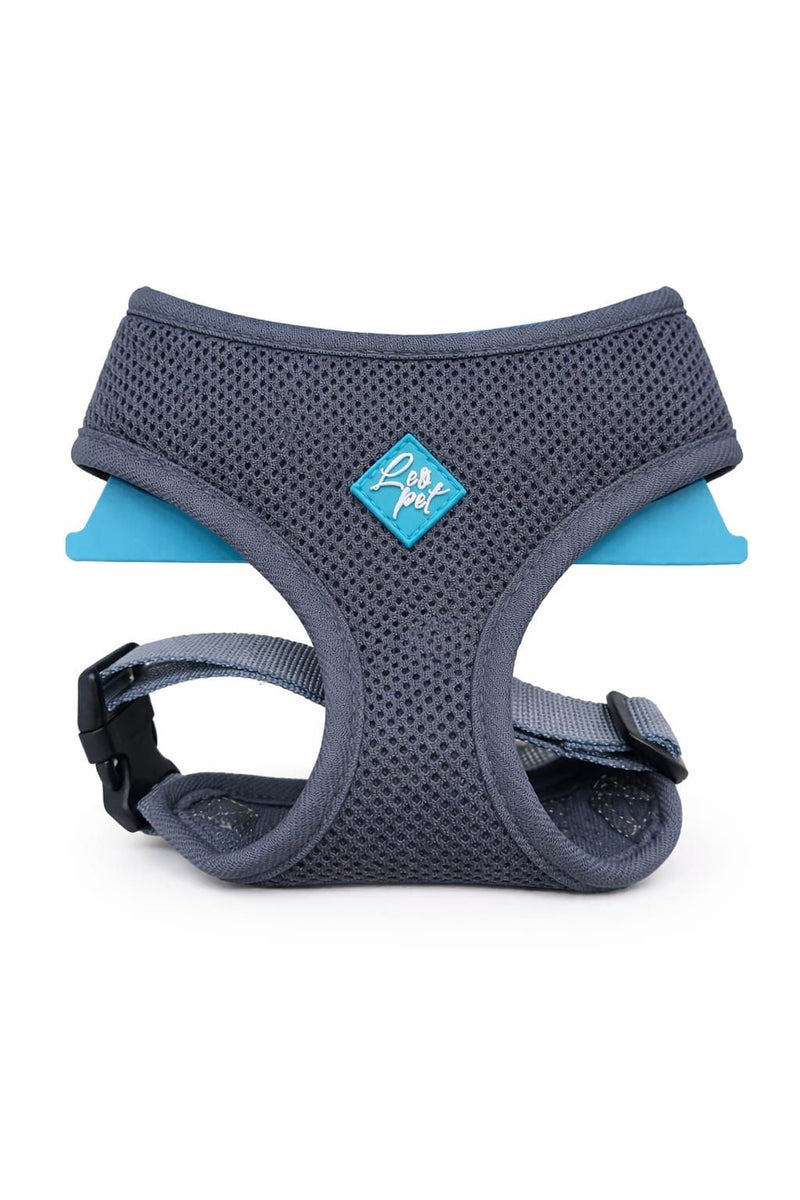 LeoPet – Harnais chien maille respirante Soft Mesh gris taille M