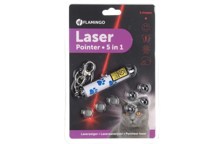 Flamingo Wijnanda – Jouet laser pour chat blanc