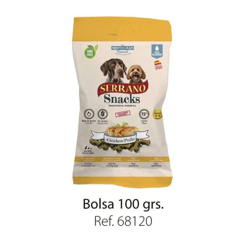 SERRANO SNACKS POUR CHIEN CHICKEN 100G
