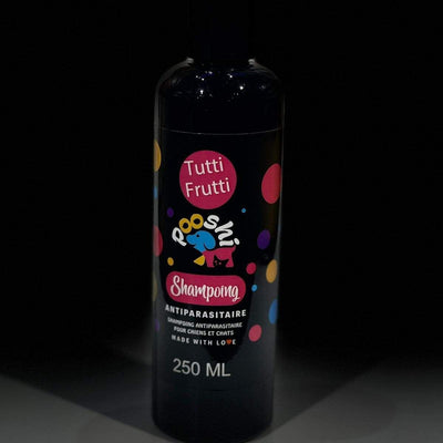 Pooshi – Shampoing antiparasitaire chien et chat 250 ml – La Passion Canine Maroc